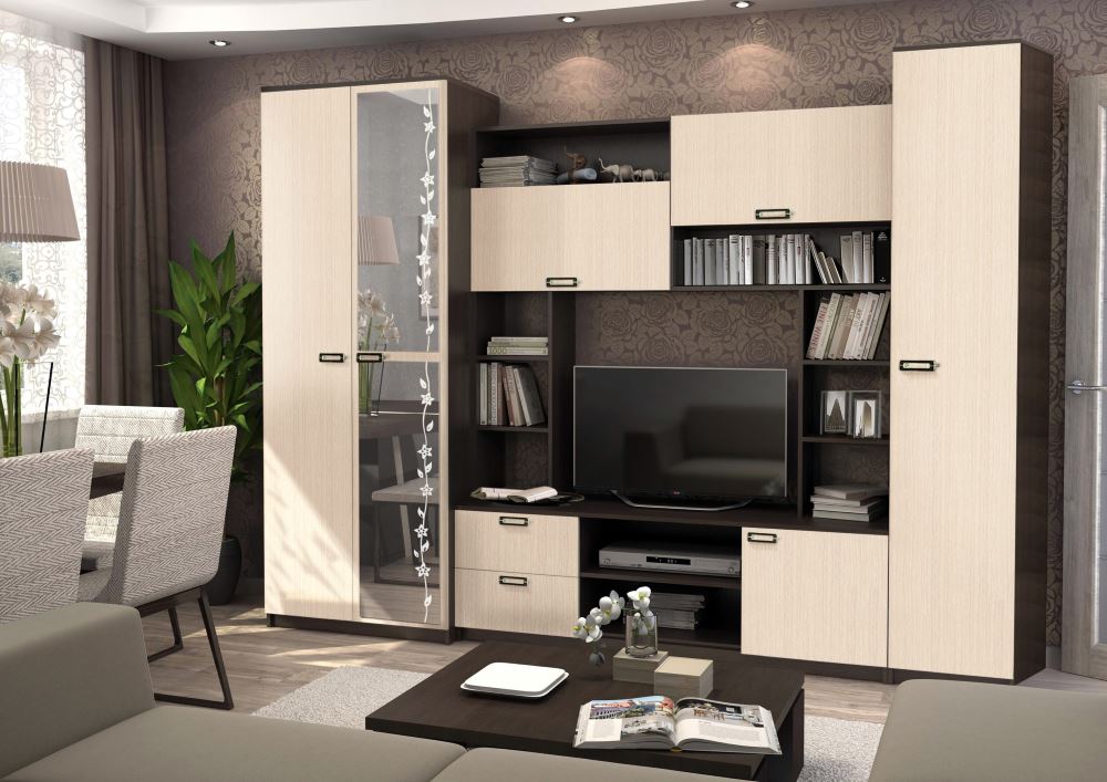 Фото Стенка Аллегро вар.№6 ЛДСП от производителя Диал в Геленджике по цене 20&nbsp;050 ₽