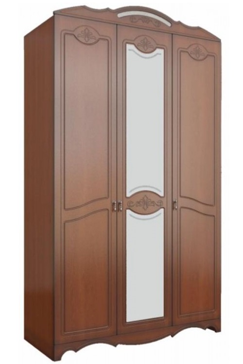 Фото Шкаф Лотос лакированный ШР-3 (133) трехдверный от производителя Браво-мебель в Геленджике по цене 42 390 ₽