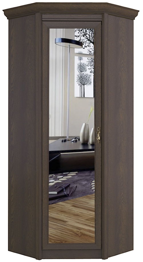 Фото Шкаф Флоренция 641 (87) угловой (с зеркалом) от производителя Яна в Геленджике по цене 38&nbsp;220 ₽