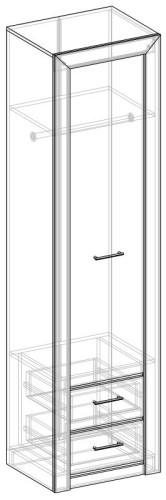 Фото Пенал Мартина с ящиками от производителя Мебель Маркет в Геленджике по цене 22 420 ₽