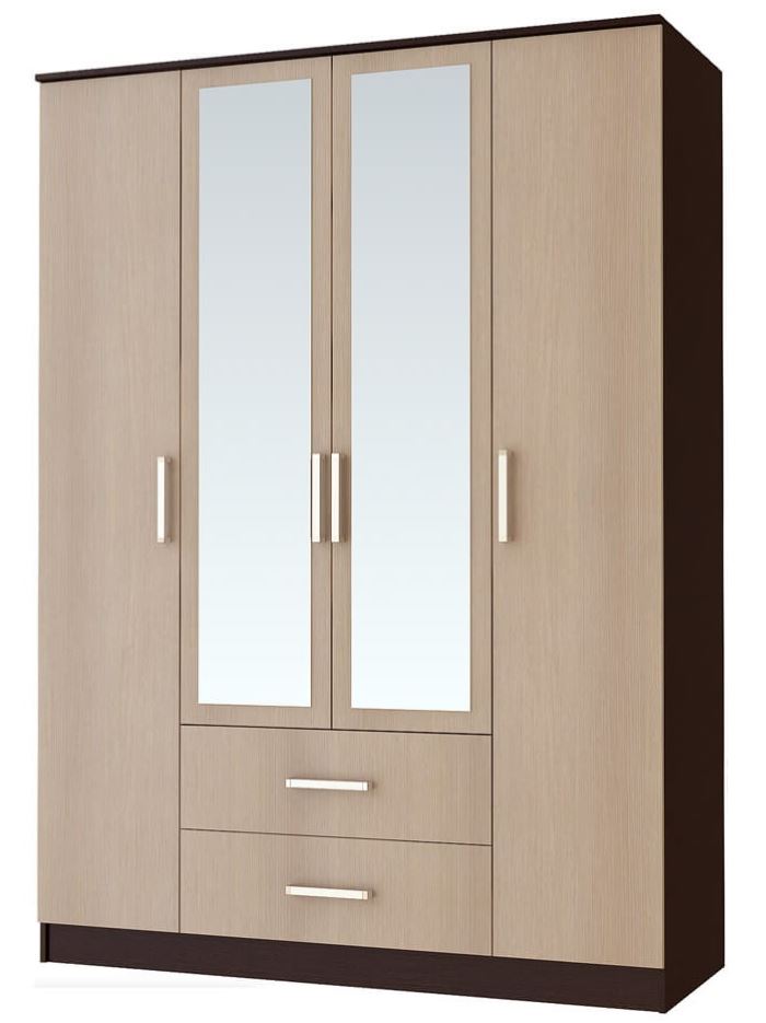 Фото Шкаф Фиеста (160) четырехдверный от производителя БТС  в Геленджике по цене 15&nbsp;590 ₽