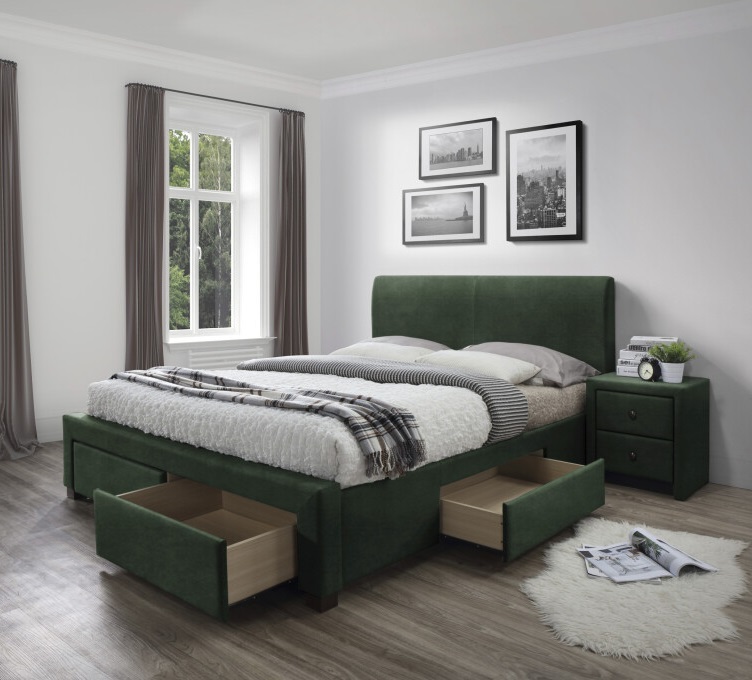 Фото Кровать двуспальная Halmar Modena 3 (СМ 160х200) c ортопедическим основанием от производителя Halmar  в Геленджике по цене 64&nbsp;020 ₽