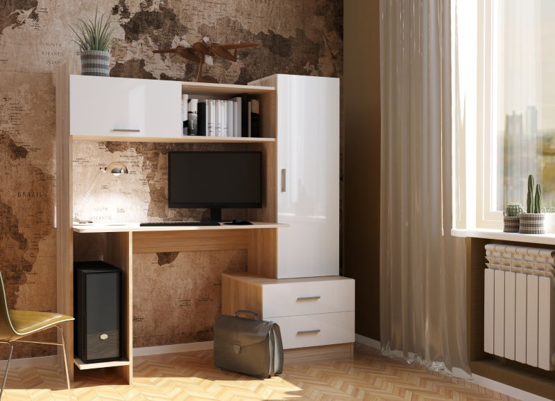 Фото Стол компьютерный ПКС-7 (1,5) от производителя ПАМИР в Геленджике по цене 11 440 ₽