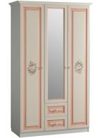 Шкаф Алиса (129) трехдверный с ящиками  (дуб саттер, крем,(Мебельсон)) в Геленджике от производителя 