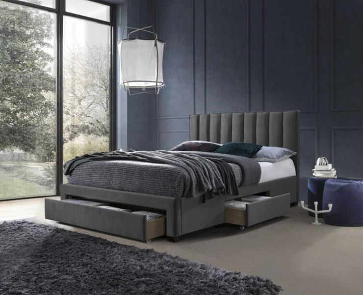 Фото Кровать двуспальная Halmar Grace (СМ 160х200) c ортопедическим основанием от производителя Halmar  в Геленджике по цене 62&nbsp;380 ₽