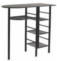 Барная стойка Барс (металл окрашенный (Барс), лдсп-венге,  коричневый (Командор) ) в Геленджике от производителя 