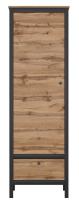 Шкаф Loft REG1D1S (дуб вотан, дуб вотан-черный (Black Red White (БРВ)) ) в Геленджике от производителя в интернет магазине Планета Комфорта Шкаф Loft REG1D1S (дуб вотан, дуб вотан-черный (Black Red White (БРВ)) ) в Геленджике от производителя