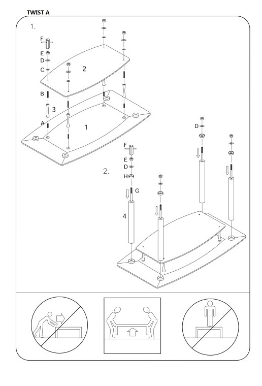Фото Стол обеденный Signal Twist A от производителя Signal в Геленджике по цене 22 690 ₽