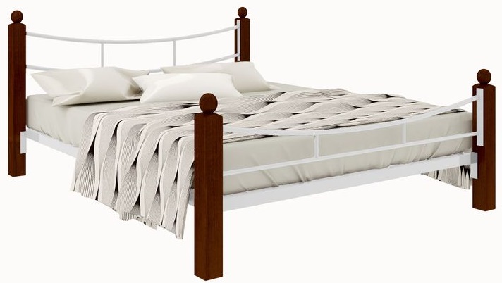 Фото Кровать двуспальная София Lux Plus (СМ 180х200) трубка металл от производителя Милсон в Геленджике по цене 22 140 ₽