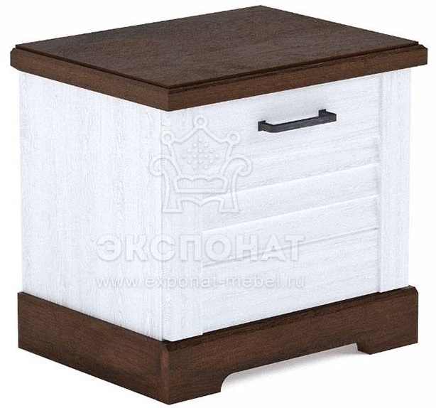 Тумба прикроватная Кантри (СБК) (сосна андерсен-орех рибек темный, сосна андерсен (СБК) )