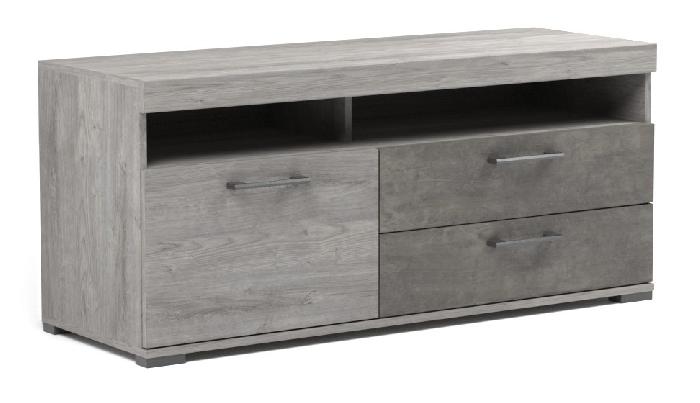 Тумба под ТВ Денвер Д-4 (риббек серый, риббек серый-камень темный (СБК) )