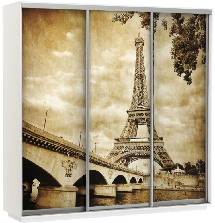 Фото Шкаф-купе Экспресс Трио Фото (2,1х0,6х2,4 - 3 двери) от производителя Мебельная компания Е1 в Геленджике по цене 56 220 ₽