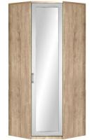 Шкаф Ивушка-10 (91) с зеркалом угловой (черный ясень , акация белая,(Марибель)) в Геленджике от производителя 