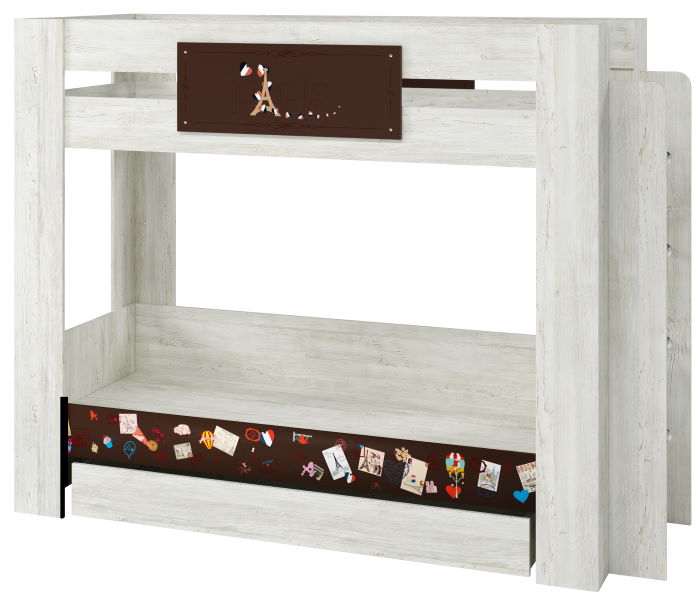 Фото Кровать двухярусная Поло (СМ 80х200) с настилом от производителя Регина в Геленджике по цене 21 520 ₽