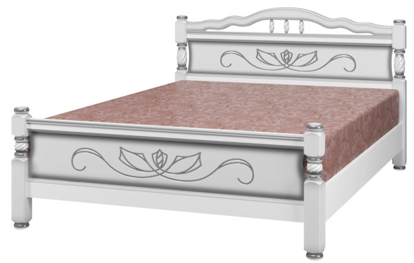 Фото Кровать односпальная Карина-5 (СМ 120х200) без основания с универсальными царгами от производителя Браво-мебель в Геленджике по цене 16&nbsp;840 ₽