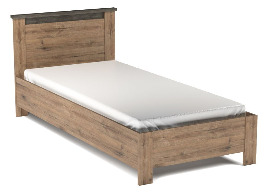 Фото Кровать односпальная Денвер (СМ 90х200) без основания от производителя СБК в Геленджике по цене 10&nbsp;560 ₽