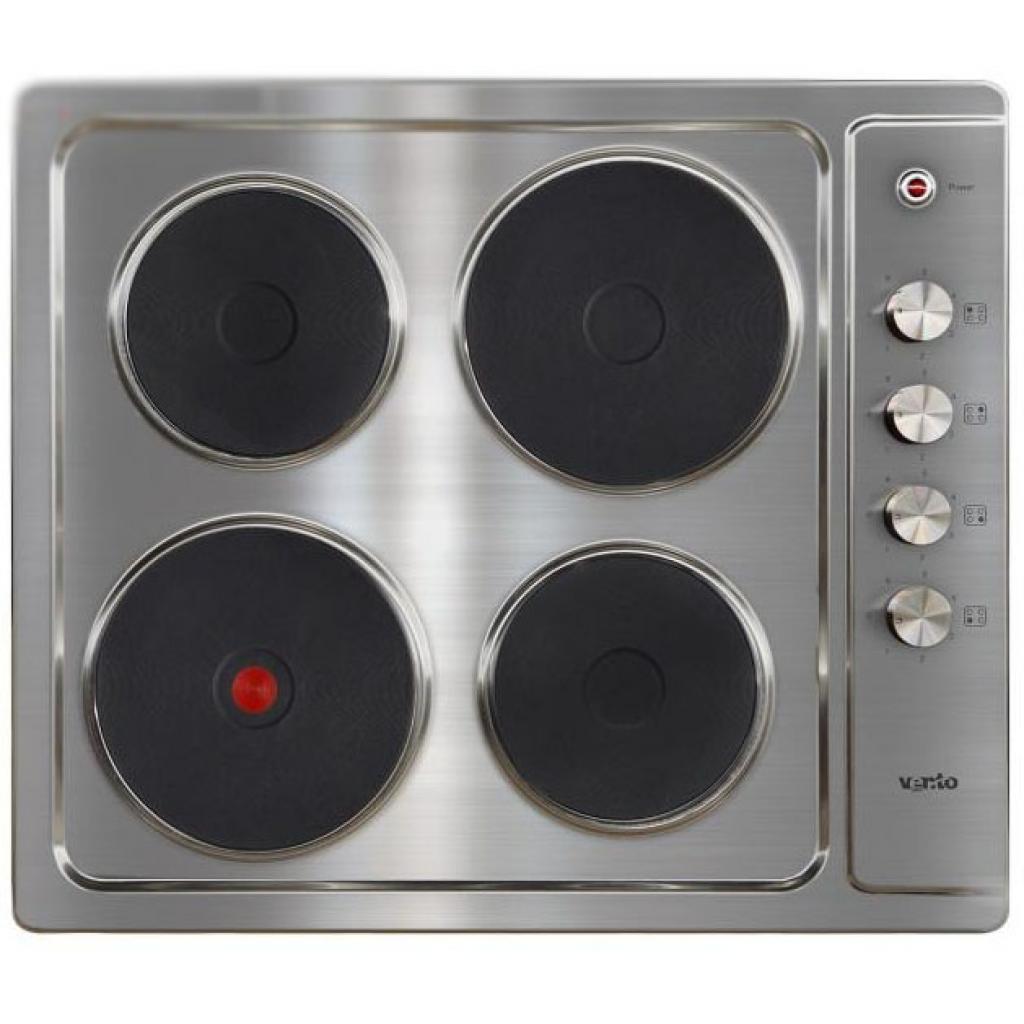 Фото Варочная поверхность электрическая 4-х конф. VENTOLUX HE604 (INOX) 1 (590х510хh30) от производителя  в Геленджике по цене 7 870 ₽