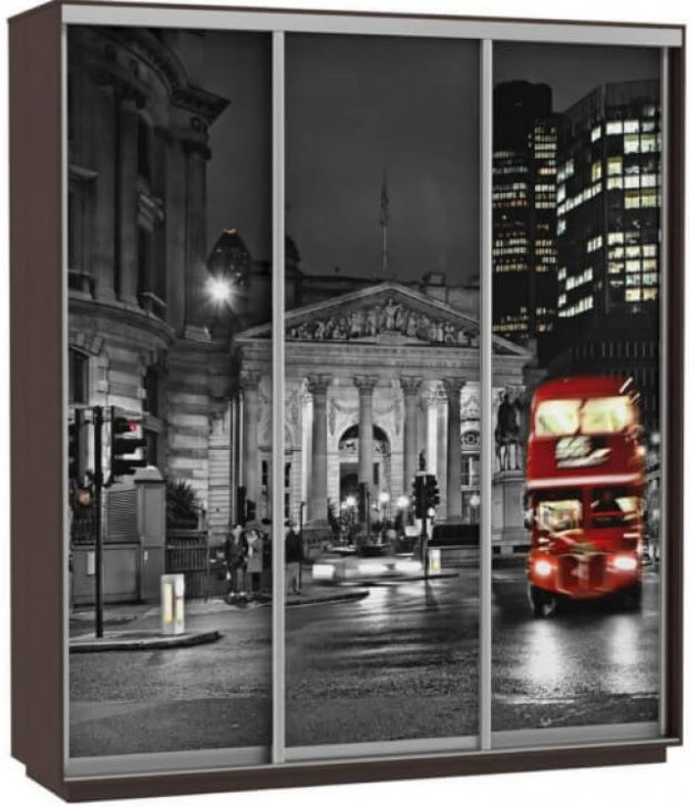 Фото Шкаф-купе Экспресс Трио Фото (1,8х0,6х2,2 - 3 двери) от производителя Мебельная компания Е1 в Геленджике по цене 44&nbsp;410 ₽