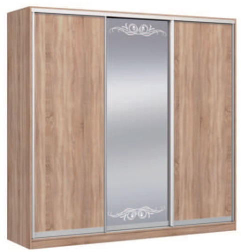 Фото Шкаф-купе Оскар 4.7 (2,22х0,6х2,4 - 3 двери) от производителя Мебель Маркет в Геленджике по цене 65 270 ₽