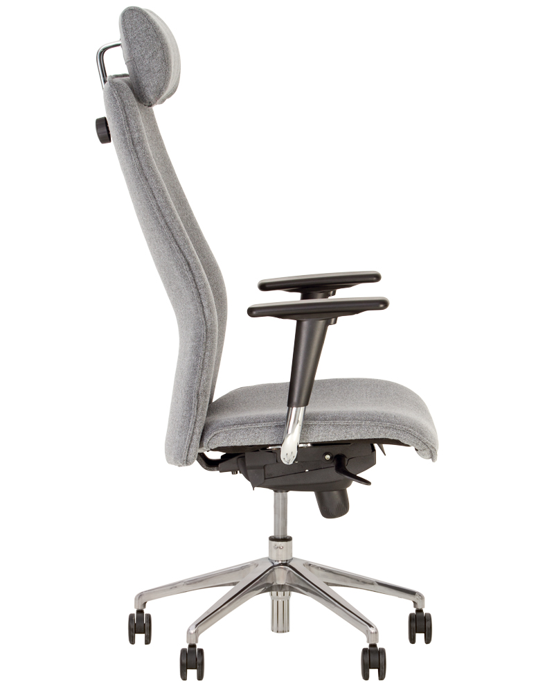 Фото Кресло для руководителя Соло (Solo) R HR steel ES (алюминий) от производителя Новый стиль в Геленджике по цене 25 670 ₽