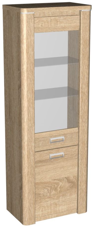 Фото Пенал со стеклом высокий Магнолия ГМ-03 от производителя СБК в Геленджике по цене 18 030 ₽