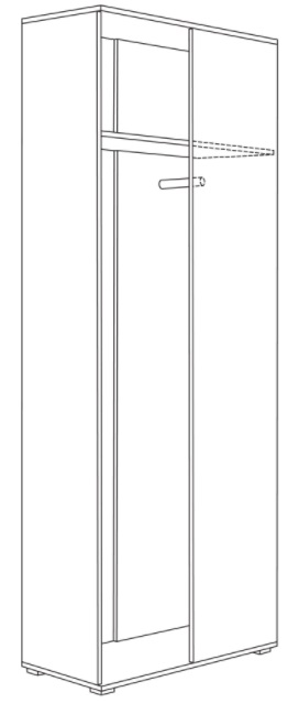 Фото Шкаф для одежды 13.137 Куба от производителя Моби в Геленджике по цене 12 960 ₽