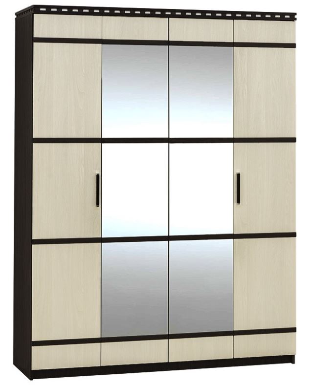 Фото Шкаф Ольга-13 (168) четырехдверный  от производителя Фант-мебель в Геленджике по цене 24 300 ₽