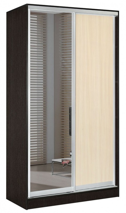 Фото Шкаф-купе Оскар 1.5 (1,2х0,6х2,3 - 2 двери) от производителя Мебель Маркет в Геленджике по цене 37 850 ₽