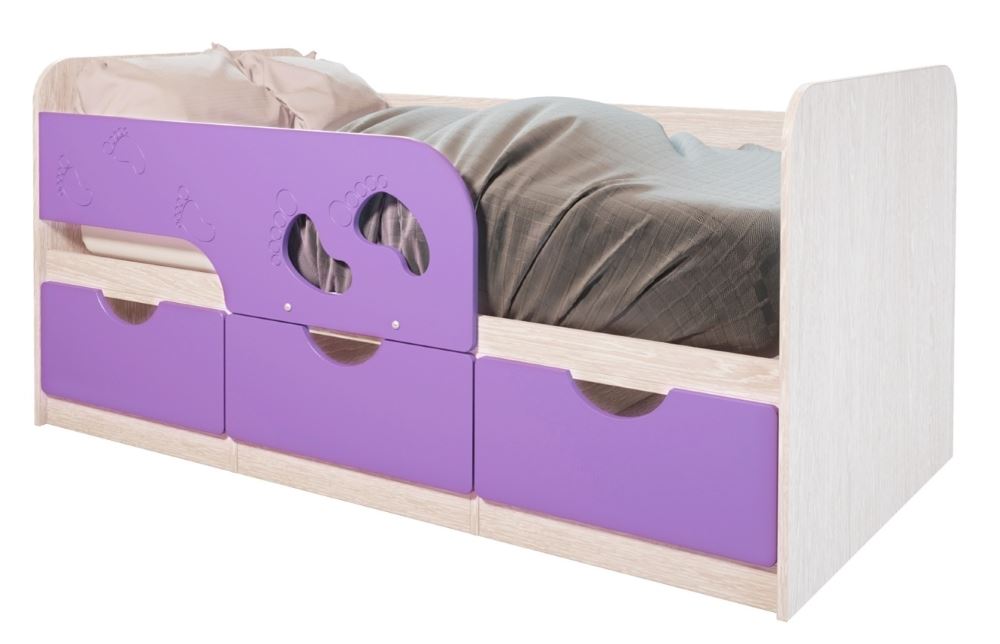 Фото Кровать детская Минима Лего (СМ 80х160) от производителя Мебелони в Геленджике по цене 13&nbsp;530 ₽