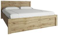 Кровать двуспальная Дорсет (Doorset) (СМ 160х200) с основанием ( 160х200 , ЛДСП , дуб наварра , без подъемного мех. , без ящиков , без матраса (Анрэкс) ) в Геленджике от производителя 