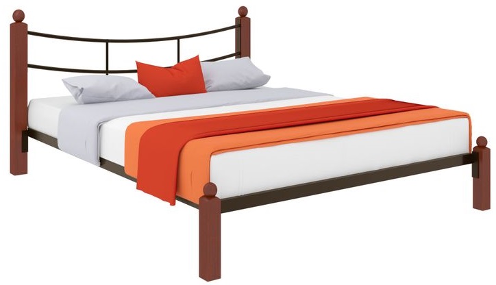 Фото Кровать двуспальная София Lux (СМ 160х200) трубка металл от производителя Милсон в Геленджике по цене 19 390 ₽