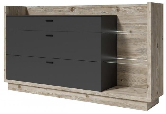 Комод-3S typ 27 Talina (oslo pine-antracyt laminat (Helvetia) )