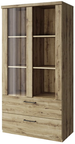Фото Шкаф с витриной 1V2S3N Дорсет (Doorset) от производителя Анрэкс в Геленджике по цене 17 680 ₽