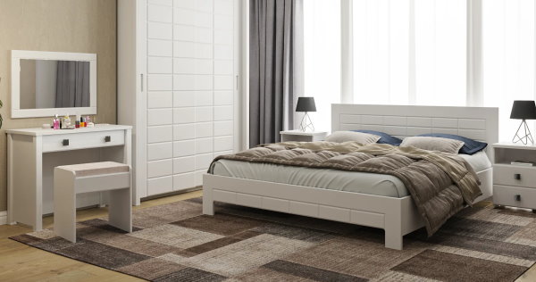 Фото Кровать двуспальная Изабель ИЗ-713К (СМ 180х200) без основания от производителя Компасс в Геленджике по цене 21&nbsp;980 ₽