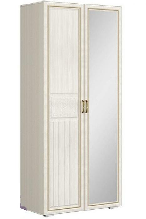 Шкаф 2-х створчатый комбинированный левый Виктория (440) (ясень шимо светлый, филадельфия,(Мебель Маркет))