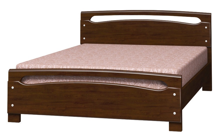Фото Кровать двуспальная Камелия-2 (СМ 160х200) без основания с универсальными царгами от производителя Браво-мебель в Геленджике по цене 22&nbsp;910 ₽
