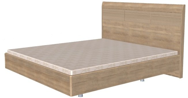 Фото Кровать двуспальная Мелисса КР-2804 (СМ 180х200) с ламельным основанием от производителя Лером в Геленджике по цене 34 700 ₽