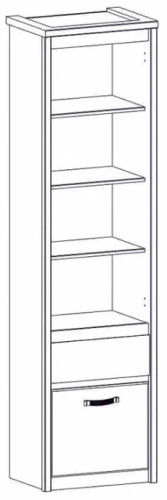 Фото Шкаф открытый 1D1S Прованс (Provence) от производителя Анрэкс в Геленджике по цене 15 020 ₽