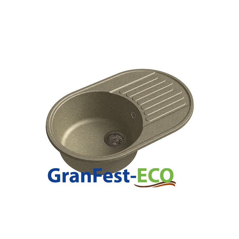 Фото Мойка Granfest eco-18 (ГР 740х480хh200) (шир.ящ.min 720) без сифона от производителя Granfest в Геленджике по цене 4 050 ₽