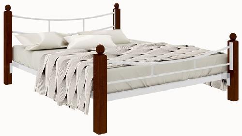 Кровать двуспальная София Lux Plus (СМ 140х200) трубка металл в интернет магазине Планета Комфорта Фото derevyannye-krovati кровать двуспальная софия lux plus (см 140х200) трубка металл производитель Милсон