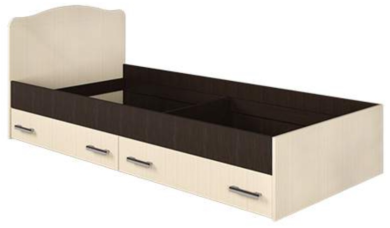 Фото Кровать односпальная с ящиками Светлана (СМ 90х190) без основания от производителя Мебель Маркет в Геленджике по цене 10&nbsp;300 ₽