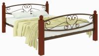 Фото derevyannye-krovati кровать односпальная каролина lux plus (см 120х200) трубка металл производитель Милсон
