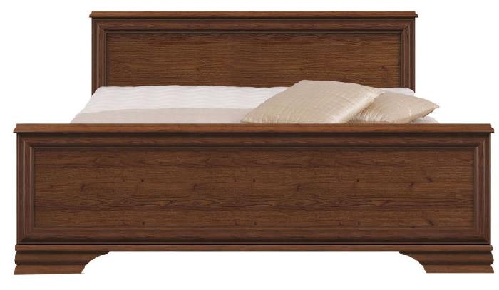 Кровать двуспальная Kentaki S320-LOZ (СМ 140х200) без основания ( 140х200 , ЛДСП/МДФ , каштан , без подъемного мех. , без ящиков , без матраса (Black Red White (БРВ)) )
