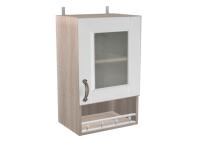 Фото kukhonnye-shkafy-so-steklom кухня лофт шкаф навесной шкн400пв производитель 