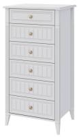 Комод Мэгги (6 ящ) (белый снег-лак белый (Браво-мебель) ) в Геленджике от производителя 