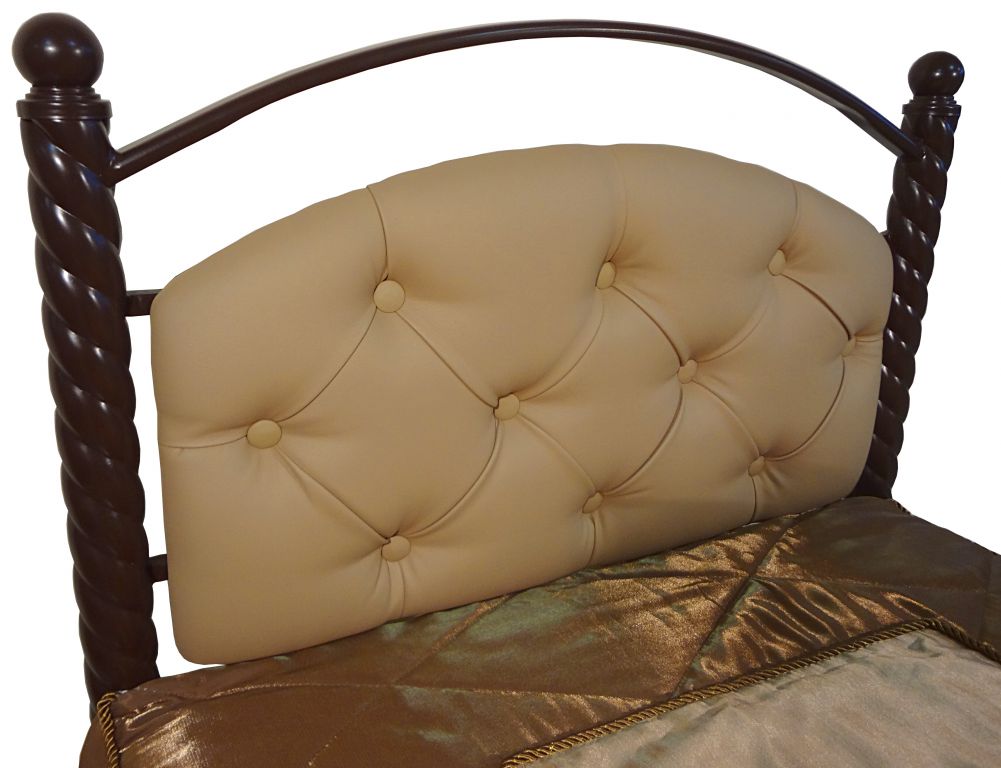 Фото Кровать односпальная Стефани-900 (СМ 90х200) основание металл трубка  от производителя Металл-Конструкция в Геленджике по цене 13 800 ₽