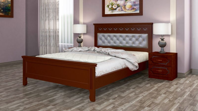 Фото Кровать двуспальная Грация (СМ 160х200) без основания с универсальными царгами от производителя Браво-мебель в Геленджике по цене 19 680 ₽