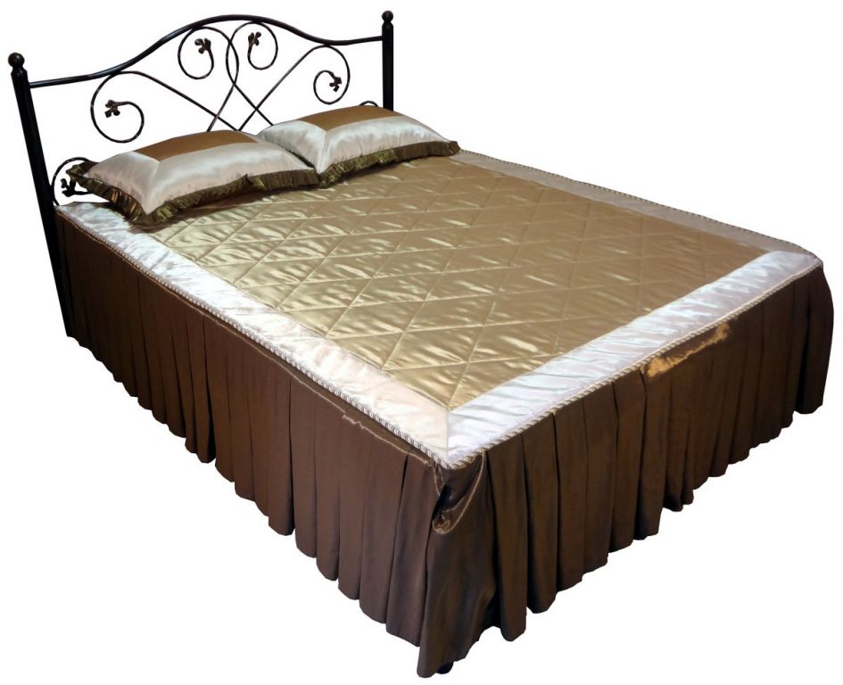 Фото Кровать двуспальная Алиса-1400 (СМ 140х200) основание металл трубка  от производителя Металл-Конструкция в Геленджике по цене 15 600 ₽