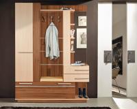 Прихожая Орфей (Цвет корпуса:ясень шимо темный-ясень шимо светлый, цвет фасада:ясень шимо темный-ясень шимо светлый, цвет обивки:молочный (Мебель Маркет) ) в Геленджике от производителя 