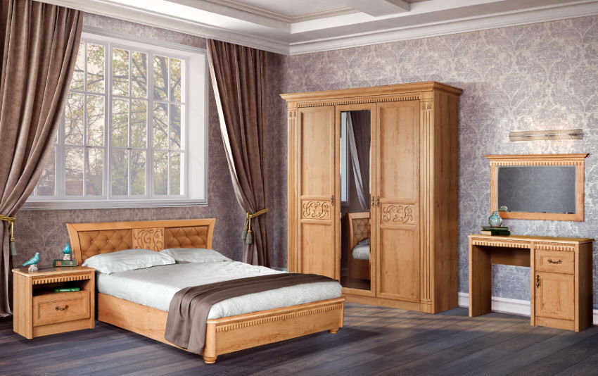 Фото Кровать двуспальная Лючия 200 (СМ 180x200) с основанием от производителя Яна в Геленджике по цене 51 390 ₽